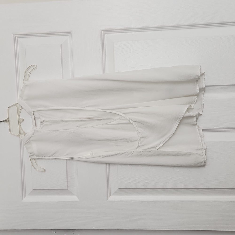 BCBGeneration white Draped Back Button Down Shirt - image 3